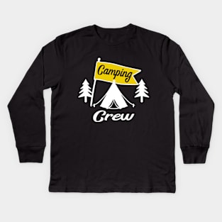 Camping Crew Funny Gift Idea Kids Long Sleeve T-Shirt